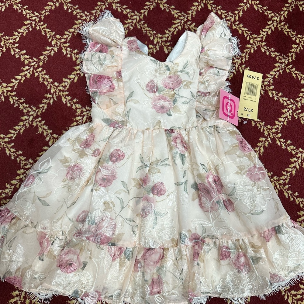 Floral Ruffle Dress NWT Kids 2T